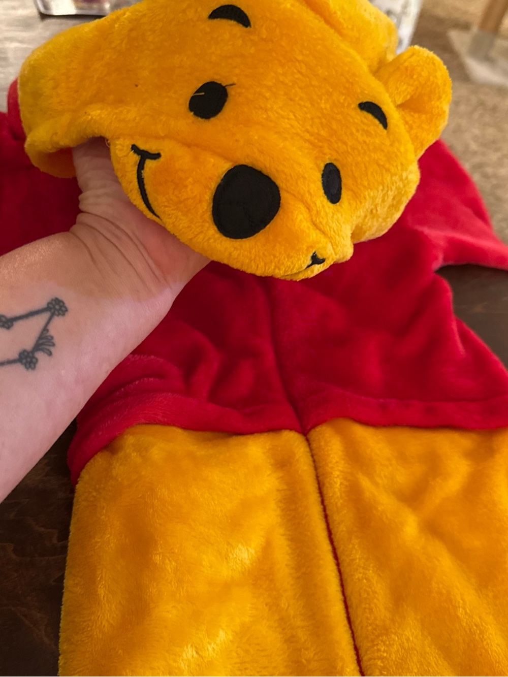 Disney’s Winnie the Pooh Fleece Furry Costume Kids Sz 9/10 funziez! Halloween